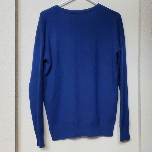 J. McLaughlin Blue 100% Cashmere Cardigan Sweater.  Size 8 - Picture 5 of 7